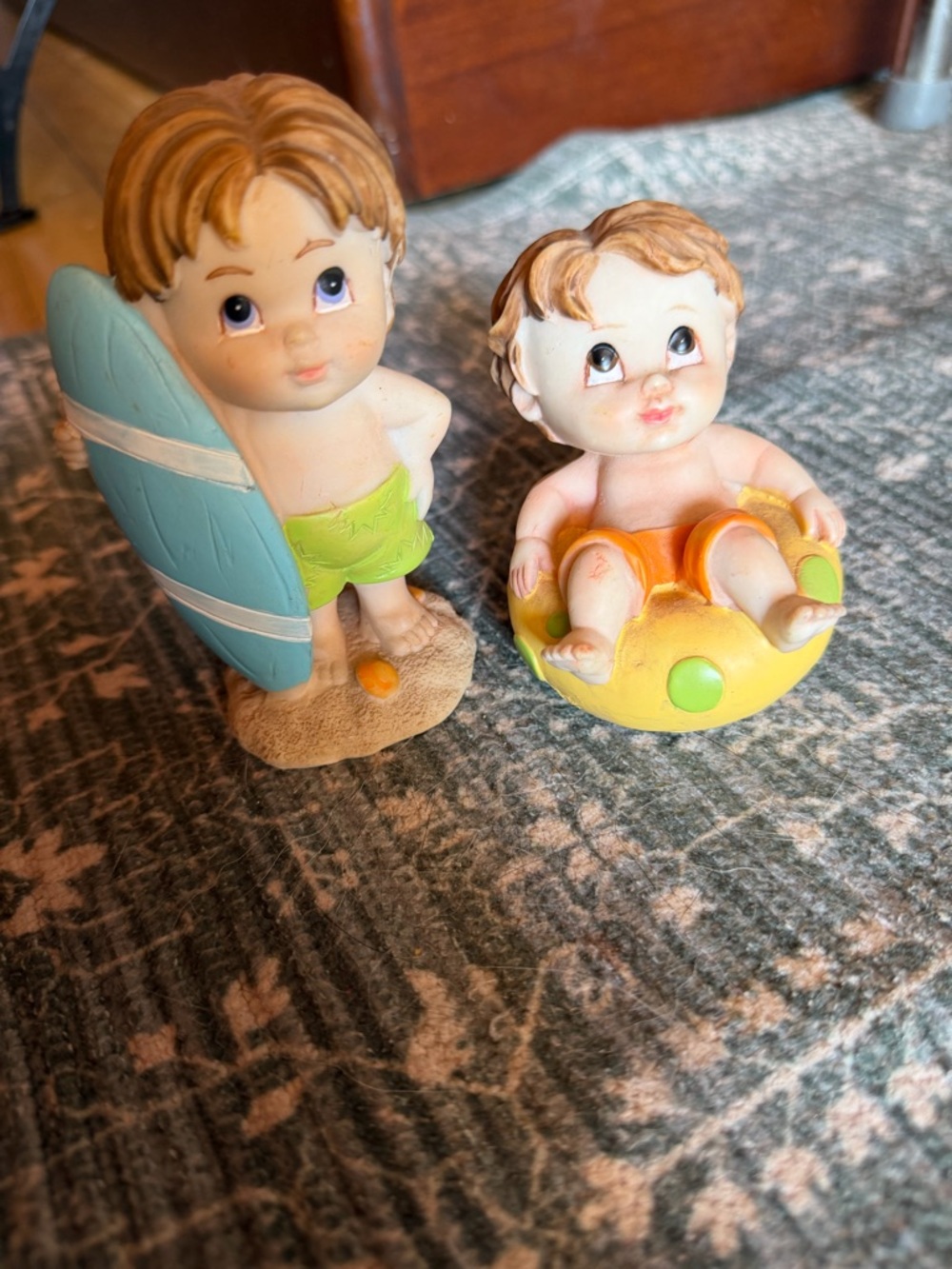 Vintage Tender Times Surfer Boys Figurines